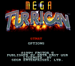 Mega Turrican [Model T-13086] screenshot
