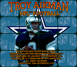 Troy Aikman NFL Football screenshot