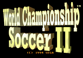 World Championship Soccer II [Model 1233] screenshot