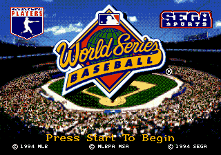 World Series Baseball [Model 1222] screenshot