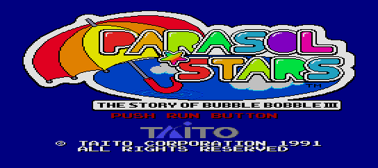 Parasol Stars - The Story of Bubble Bobble III [Model TP03017] screenshot