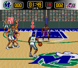 NBA Jikkyou Basket - Winning Dunk [Model SHVC-ANJJ-JPN] screenshot