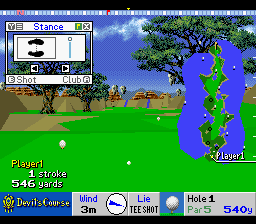 New 3D Golf Simulation - Devil's Course [Model SHVC-GT] screenshot