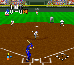 Super 3D Baseball [Model SHVC-3D] screenshot