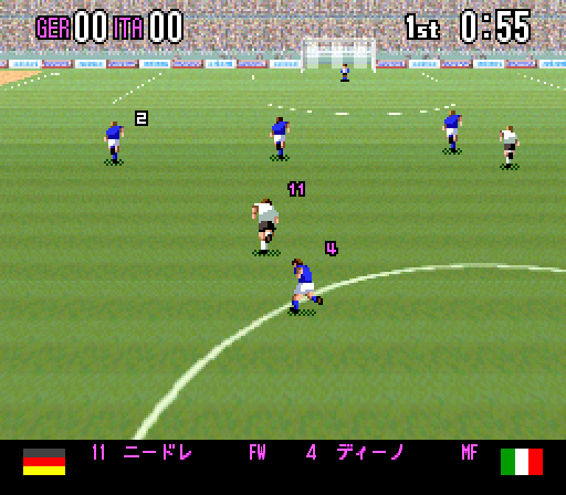 Super Formation Soccer 94 - World Cup Edition [Model SHVC-3F] screenshot
