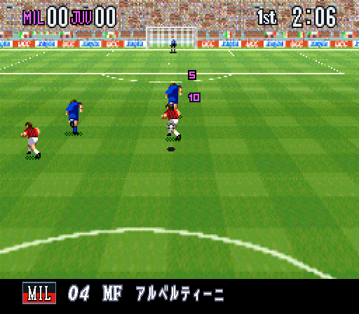 Super Formation Soccer 95 della Serie A UCC Xaqua [Model SHVC-ADEJ-JPN] screenshot