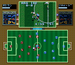 Tactical Soccer [Model SHVC-AZZJ-JPN] screenshot