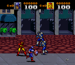 Captain America and the Avengers [Model SNSP-6A-NOE] screenshot