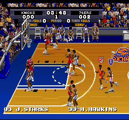 Tecmo Super NBA Basketball [Model SNS-XM-USA] screenshot