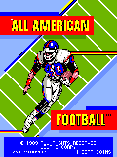 All American Football [4-Player Upright] screenshot