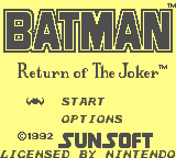 Batman - Return of the Joker [Model DMG-B5-USA] screenshot