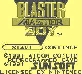 Blaster Master Boy [Model DMG-BI-USA] screenshot