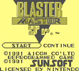 Blaster Master Jr. [Model DMG-115-CHN] screenshot