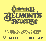 Castlevania II - Belmont's Revenge [Model DMG-CW-USA] screenshot