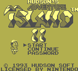 Hudson's Adventure Island II [Model DMG-GQ-USA] screenshot