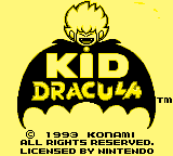 Kid Dracula [Model DMG-DF-USA] screenshot