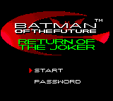 Batman of the Future - Return of the Joker [Model CGB-BTKP-EUR] screenshot
