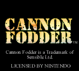 Cannon Fodder [Model CGB-BCFE-USA] screenshot