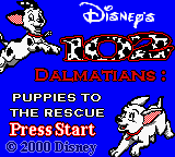 Disney's 102 Dalmatians - Puppies to the Rescue [Model CGB-B99E-USA] screenshot
