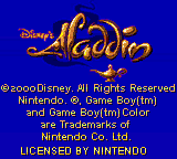 Disney's Aladdin [Model CGB-BADE-USA] screenshot