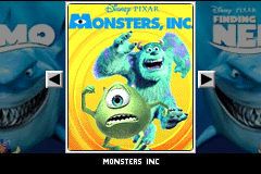 2 Games in 1: Monsters, Inc. + Finding Nemo [Model AGB-BDZP-EUR] screenshot