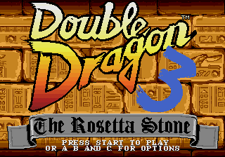 Double Dragon 3 - The Arcade Game [Model T-81166] screenshot