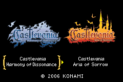 Castlevania Double Pack: Castlevania - Harmony of Dissonance + Castlevania - Aria of Sorrow [Model AGB-BXKP] screenshot