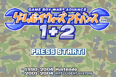 Game Boy Wars Advance 1+2 [Model AGB-BGWJ-JPN] screenshot