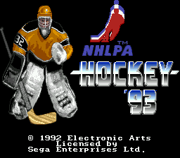 NHLPA Hockey 93 [Model 7141] screenshot