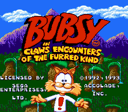 Bubsy in Claws Encounters of the Furred Kind [Model 3209] screenshot