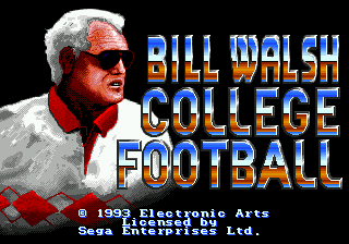 Bill Walsh College Football [Model E247SMX] screenshot