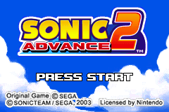Sonic Advance 2 [Model AGB-A2NP] screenshot