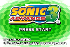 Sonic Advance 3 [Model AGB-B3SE-USA] screenshot