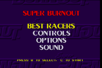 Super Burnout [Model J9052E] screenshot