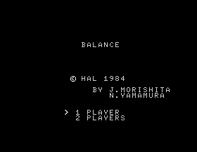 Balance [Model HM-101] screenshot