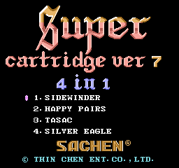 Super Cartridge Ver 7 - 4 in 1 screenshot