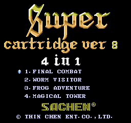 Super Cartridge Ver 8 - 4 in 1 screenshot