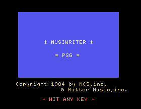 Musiwriter - PSG [Model MW-002] screenshot