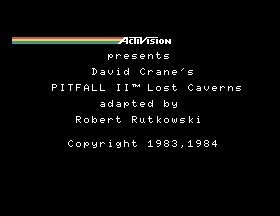 Pitfall II - Lost Caverns [Model R48X5508] screenshot