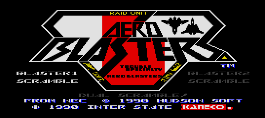 Aero Blasters [Model TGX040051] screenshot