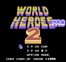 World Heroes 2 Pro [Model YMH-WH] screenshot