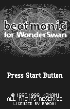 Beatmania for WonderSwan [Model SWJ-KNM001] screenshot