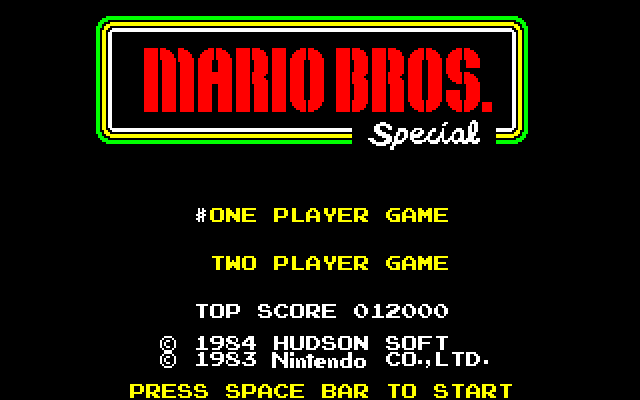 Mario Bros. Special [Model YA-1056] screenshot