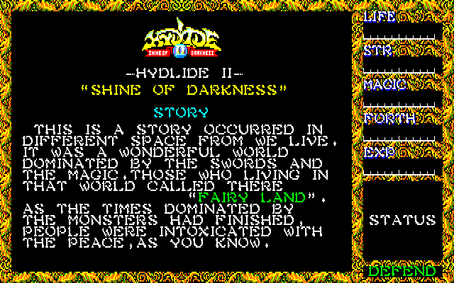 Hydlide II - Shine of Darkness [Model TED-63] screenshot