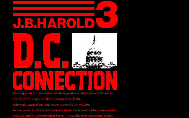 J.B. Harold 3: D.C. Connection - Ai to Shi no Meiro screenshot