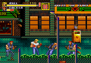 Streets of Rage II [Model 1054-50] screenshot
