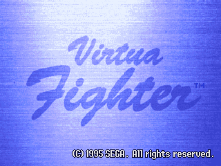Virtua Fighter [Model MK84701-50] screenshot