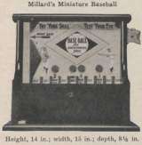 Millard's Miniature Base Ball the Trade Stimulator