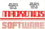 Goodies for Space Invaders 3K