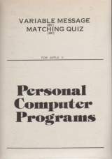 Goodies for Variable Message + Matching Quiz